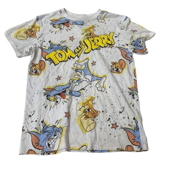 Tom & Jerry all over Print Graphic T-shirt - Picture 1 of 5